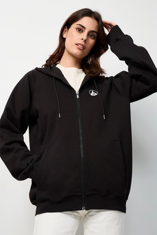 Sweat com capuz Branco - Preto