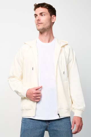 Sweat com capuz Branco Logo - Branco