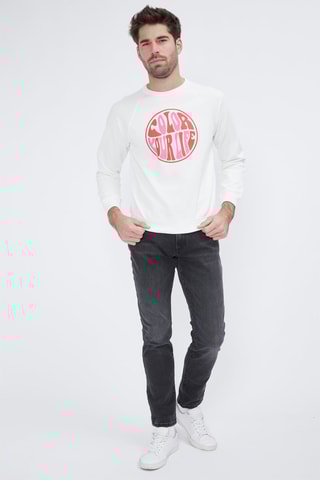 Sweat de algodão orgânico Parati Funday - Branco