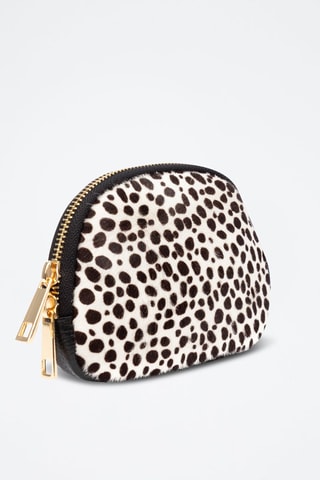 Porta-moedas em couro - Preto