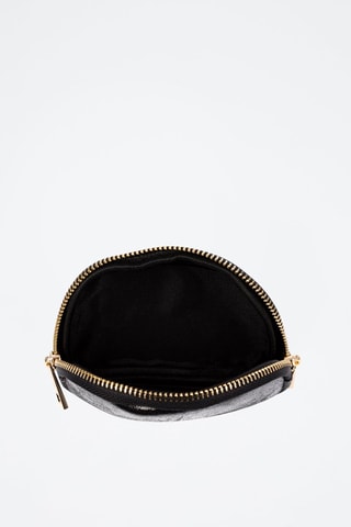 Porta-moedas em nobuck - Preto