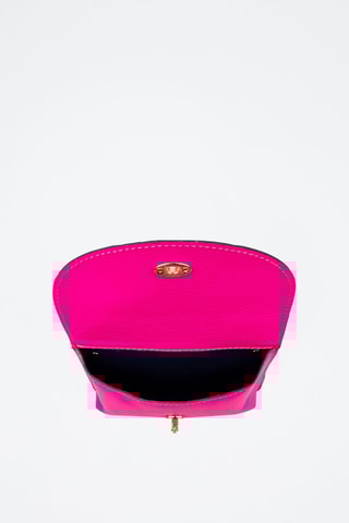 Pochete em couro - Fúchsia