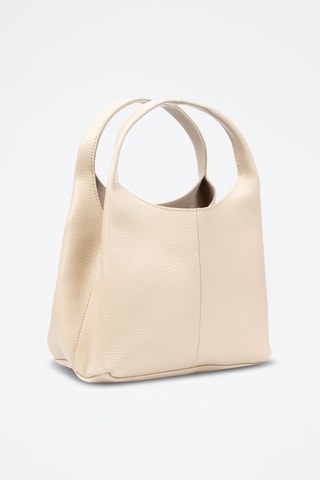 Mala e pochete de couro Barasso - Bege