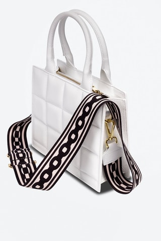 Mala em couro Branco