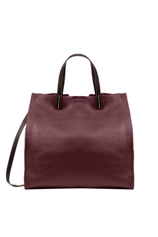 Mala em couro - Bordô