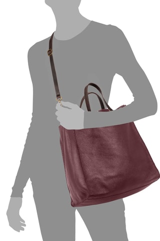 Mala em couro - Bordô