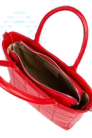 Mala em couro - Vermelho 