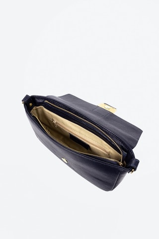 Mala em couro - Azul-marinho