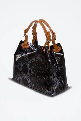 Mala em couro Godeberta - Preto