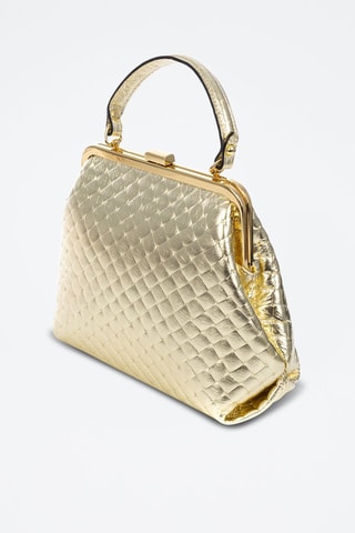 Mala em couro Arienzo - Dourado