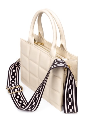 Mala em couro Bege - Firenze Artegiani 