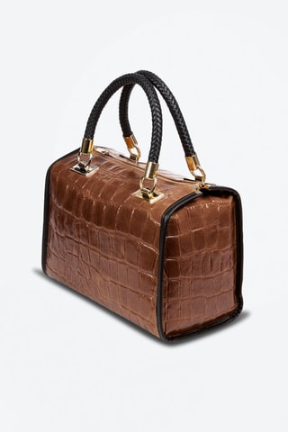 Mala em couro Catena 
Castanho