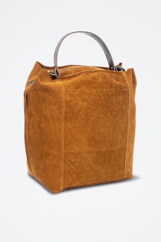 Mala em nobuck - Castanho