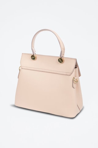 Mala de couro Bagheria - Rosa-claro