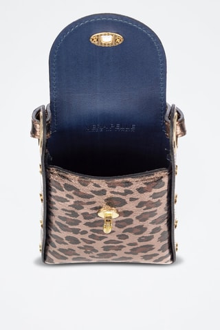 Mala de nobuck Alviano - Dourado-rosa