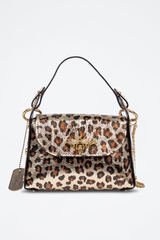 Mala de nobuck Aquileia - Dourado