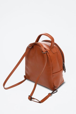 Mochila em couro Aradeo - Camel