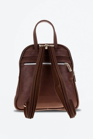 Mochila em couro Chocolate - Firenze Artegiani 