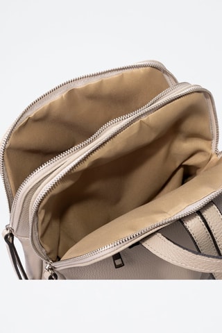 Mochila em couro - Rosa-maquilhagem