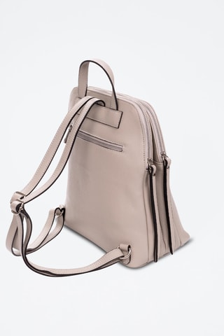 Mochila em couro - Rosa-maquilhagem