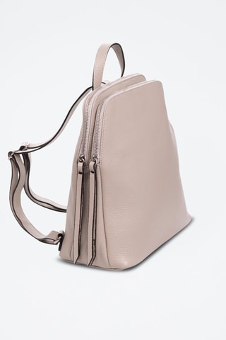 Mochila em couro - Rosa-maquilhagem