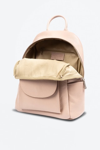 Mochila em couro Albinea - Rosa-maquilhagem