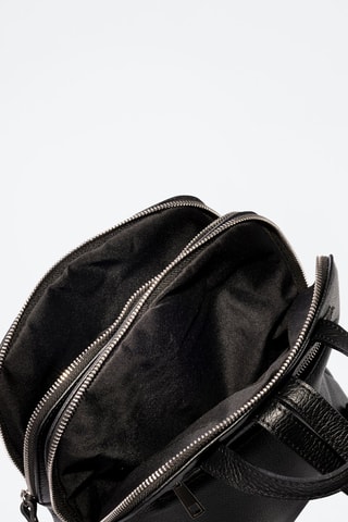 Mochila em couro Arquà - Preto