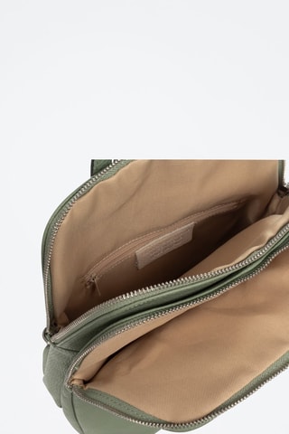 Mochila em couro - Verde-claro