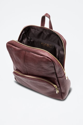 Mochila em couro - Bordô