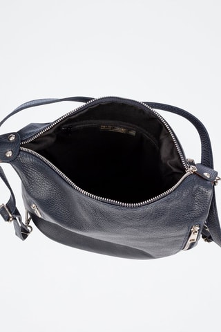 Mochila de couro Bagnoli - Preto