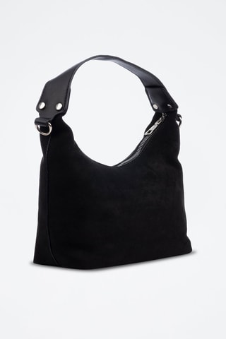 Sac porté épaule en cuir Atina - Noir