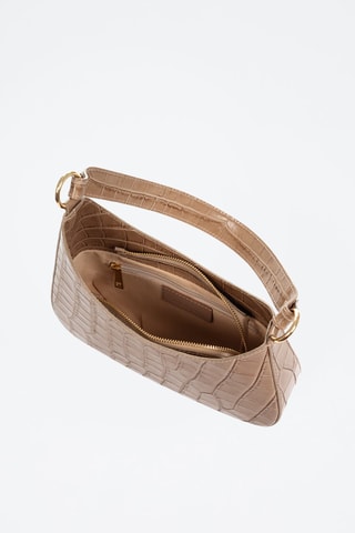 Mala de ombro em couro Angelo - Toupeira