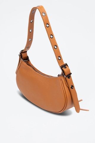 Mala de ombro em couro - Camel