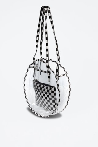 Mala de ombro Asti - Preto e branco