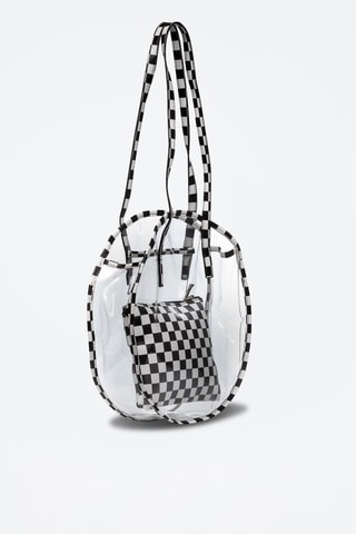 Mala de ombro Asti - Preto e branco