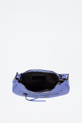 Mala de ombro em couro - Malva