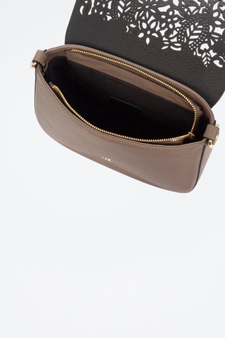 Mala de ombro em couro Ari - Toupeira