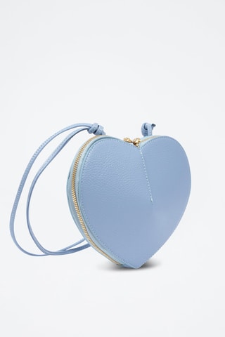 Mala a tiracolo de couro Barbaresco - Azul-celeste