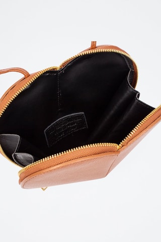 Mala a tiracolo de couro Barbaresco - Camel