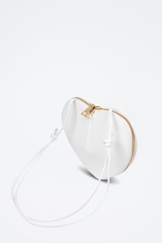 Mala a tiracolo de couro Barbaresco - Branco