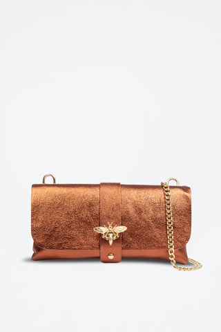 Mala a tiracolo em couro Amaseno 
Bronze