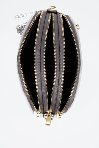 Mala a tiracolo em couro 
Cinzento metalizado - Firenze Artegiani