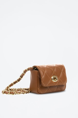 Mala a tiracolo em couro Ancarano Camel