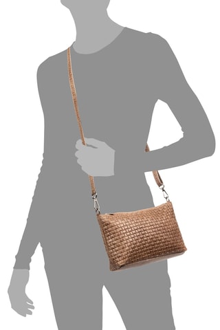 Mala a tiracolo em couro Castanho - Firenze Artegiani 