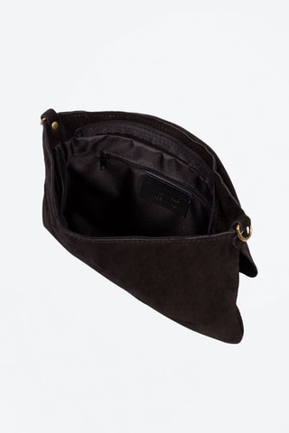 Mala a tiracolo em nobuck Alpette 
Preto - Firenze Artegiani