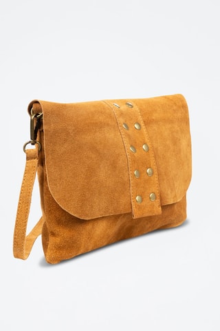 Mala a tiracolo em nobuck Alpette - Camel