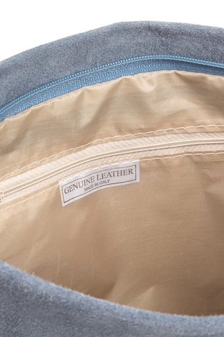 Mala a tiracolo em nobuck - Azul