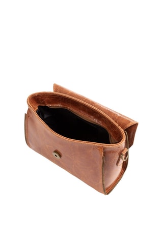 Mala a tiracolo em couro Mariola - Camel