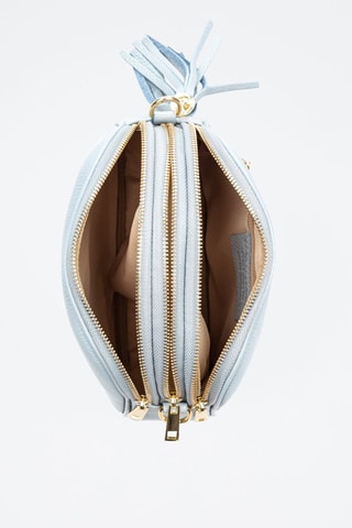 Mala a tiracolo em couro Aliminusa - Azul-celeste