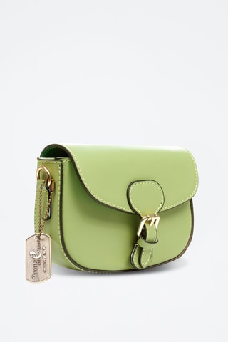 Mala a tiracolo em couro Annone - Verde-claro